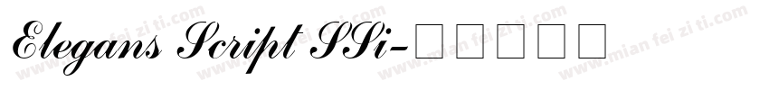 Elegans Script SSi字体转换